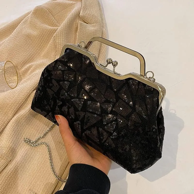 AFB Women's Evening Clutch Bags Shoulder Crossbody Bag Sparkling Purses Handbag for Party Wedding Prom