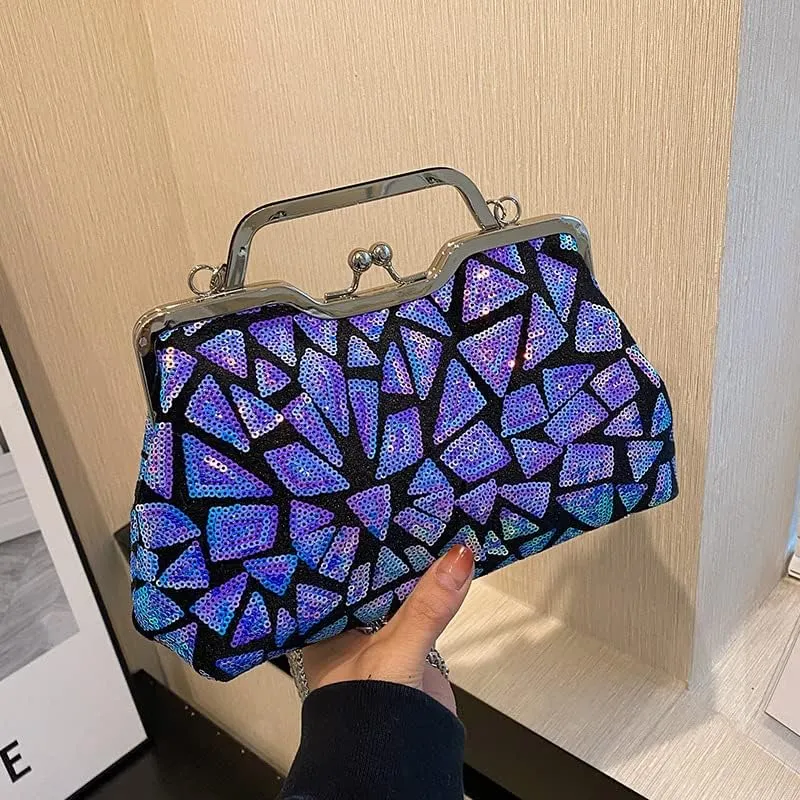 AFB Women's Evening Clutch Bags Shoulder Crossbody Bag Sparkling Purses Handbag for Party Wedding Prom