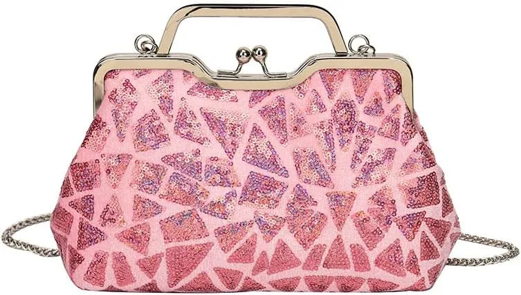AFB Women's Evening Clutch Bags Shoulder Crossbody Bag Sparkling Purses Handbag for Party Wedding Prom