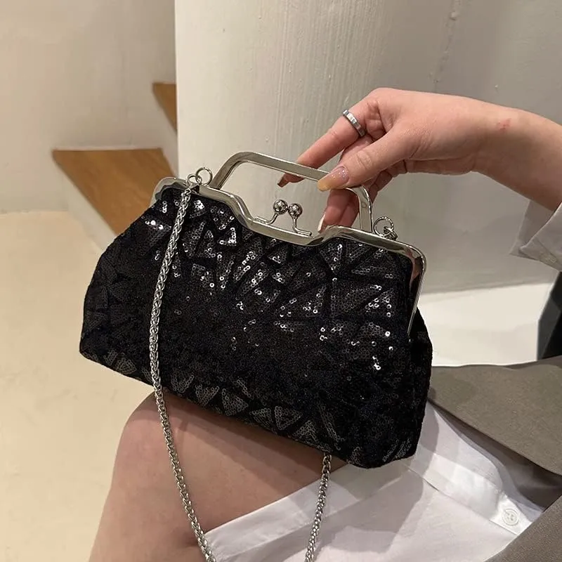 AFB Women's Evening Clutch Bags Shoulder Crossbody Bag Sparkling Purses Handbag for Party Wedding Prom