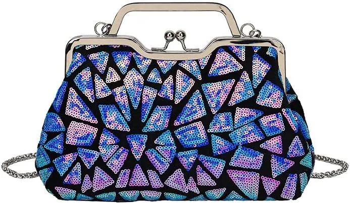 AFB Women's Evening Clutch Bags Shoulder Crossbody Bag Sparkling Purses Handbag for Party Wedding Prom