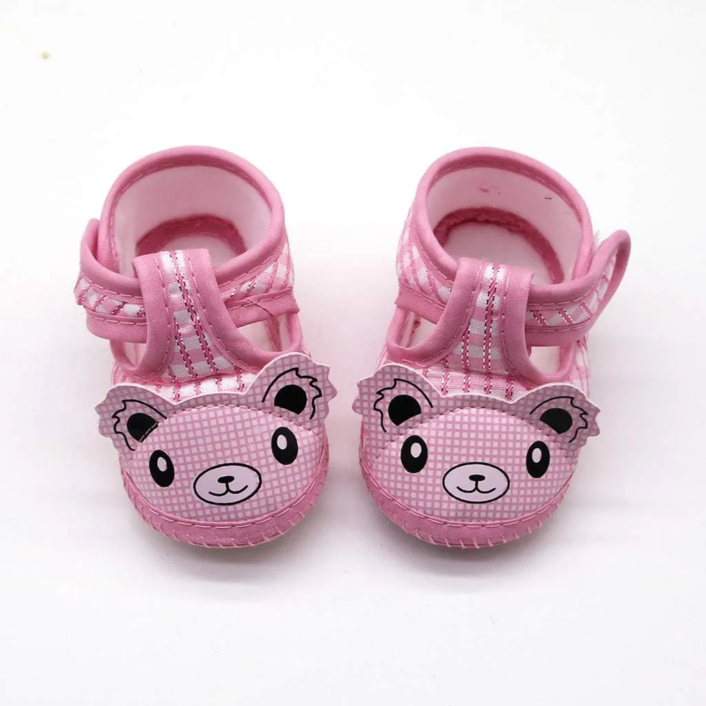 Baby Boy Shoes, 0-18 Months Newborn Baby Boys Girls Sandals Cartoon First Walking Shoes Soft Sole Slipper