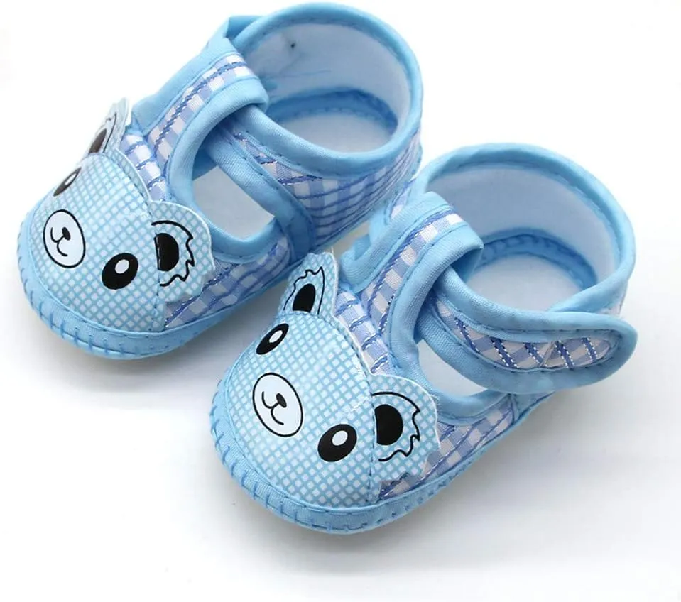Baby Boy Shoes, 0-18 Months Newborn Baby Boys Girls Sandals Cartoon First Walking Shoes Soft Sole Slipper