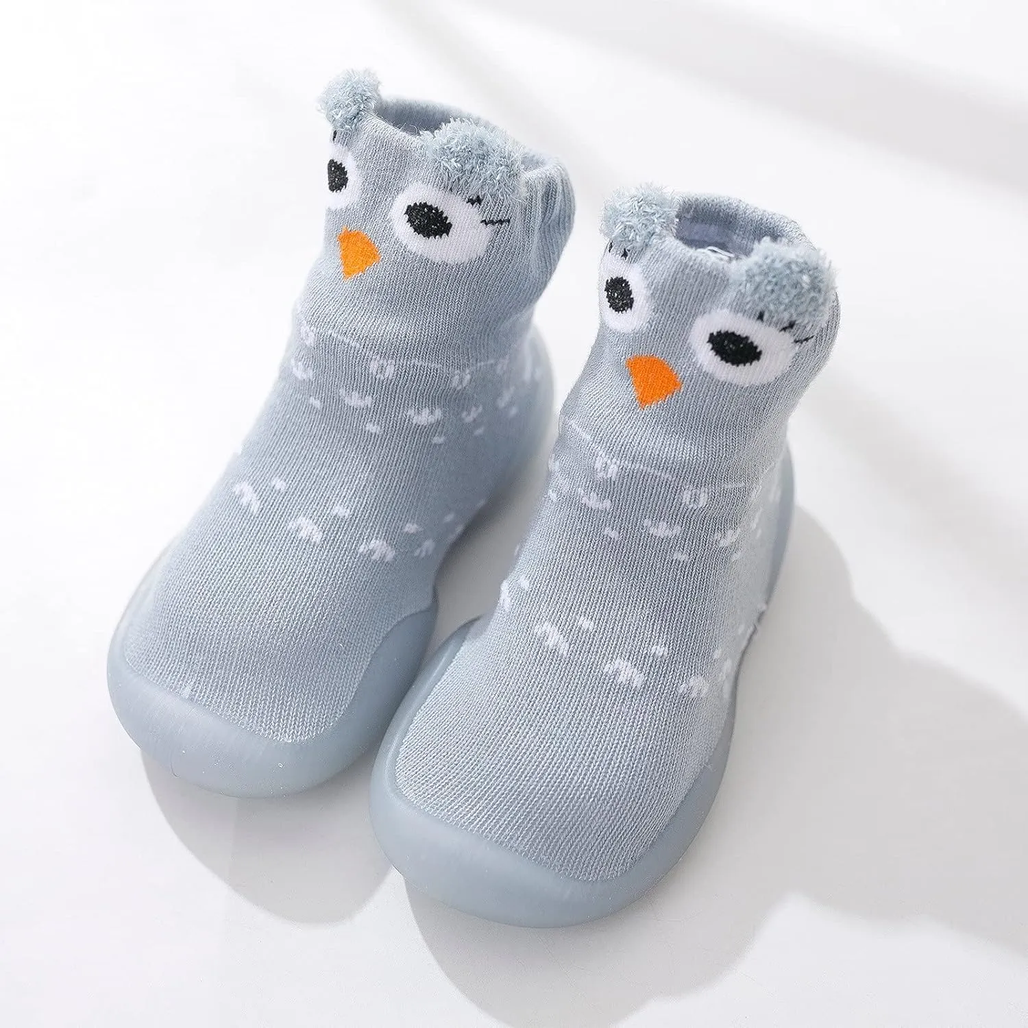 Baby Boy Shoes,First Toddler Baby Cartoon Socks Non-Slip Shoes Animals Elastic Walkers Infant Baby Shoes Kawaii Shoes