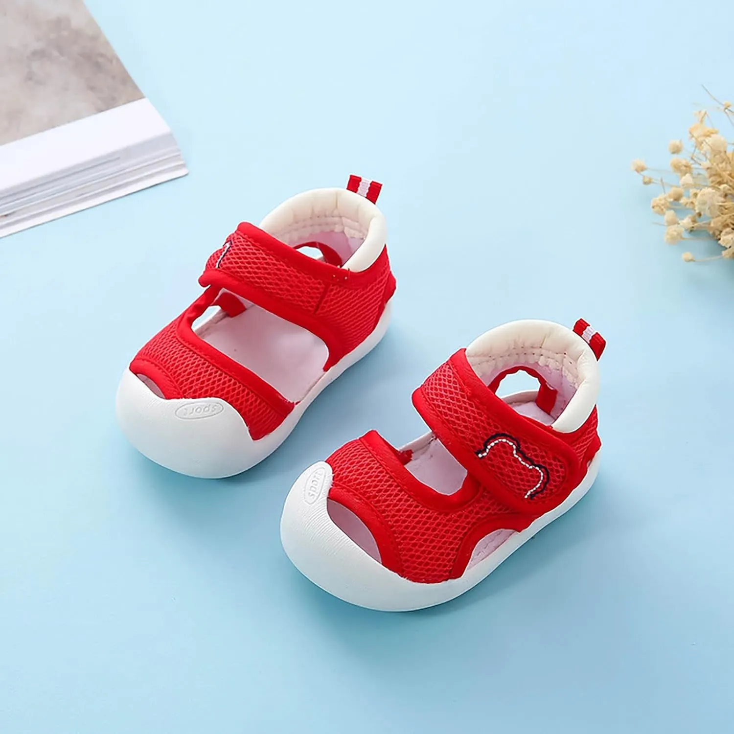 Baby Boys Girls Sports Sandals Lightweight Anti-Slip Beach Water Shoes Summer Toddler First Walking Shoe
