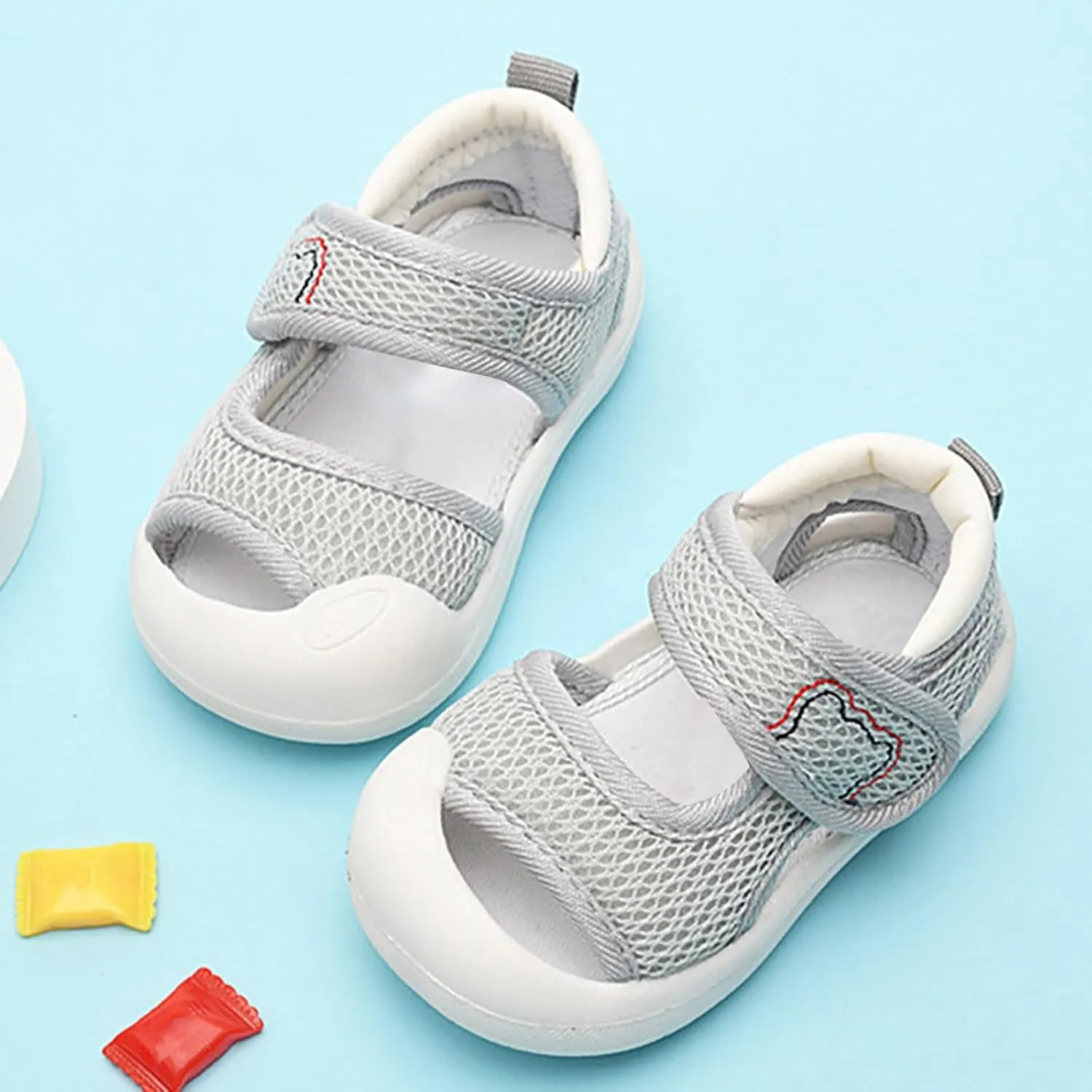 Baby Boys Girls Sports Sandals Lightweight Anti-Slip Beach Water Shoes Summer Toddler First Walking Shoe