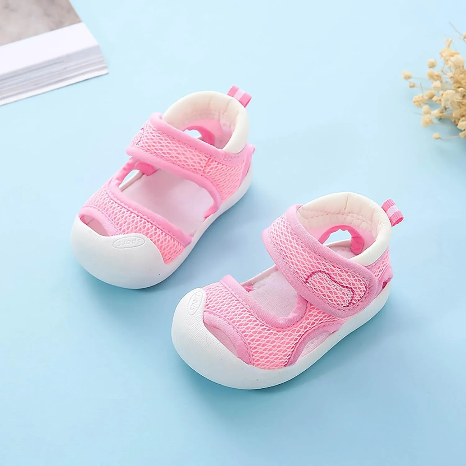 Baby Boys Girls Sports Sandals Lightweight Anti-Slip Beach Water Shoes Summer Toddler First Walking Shoe