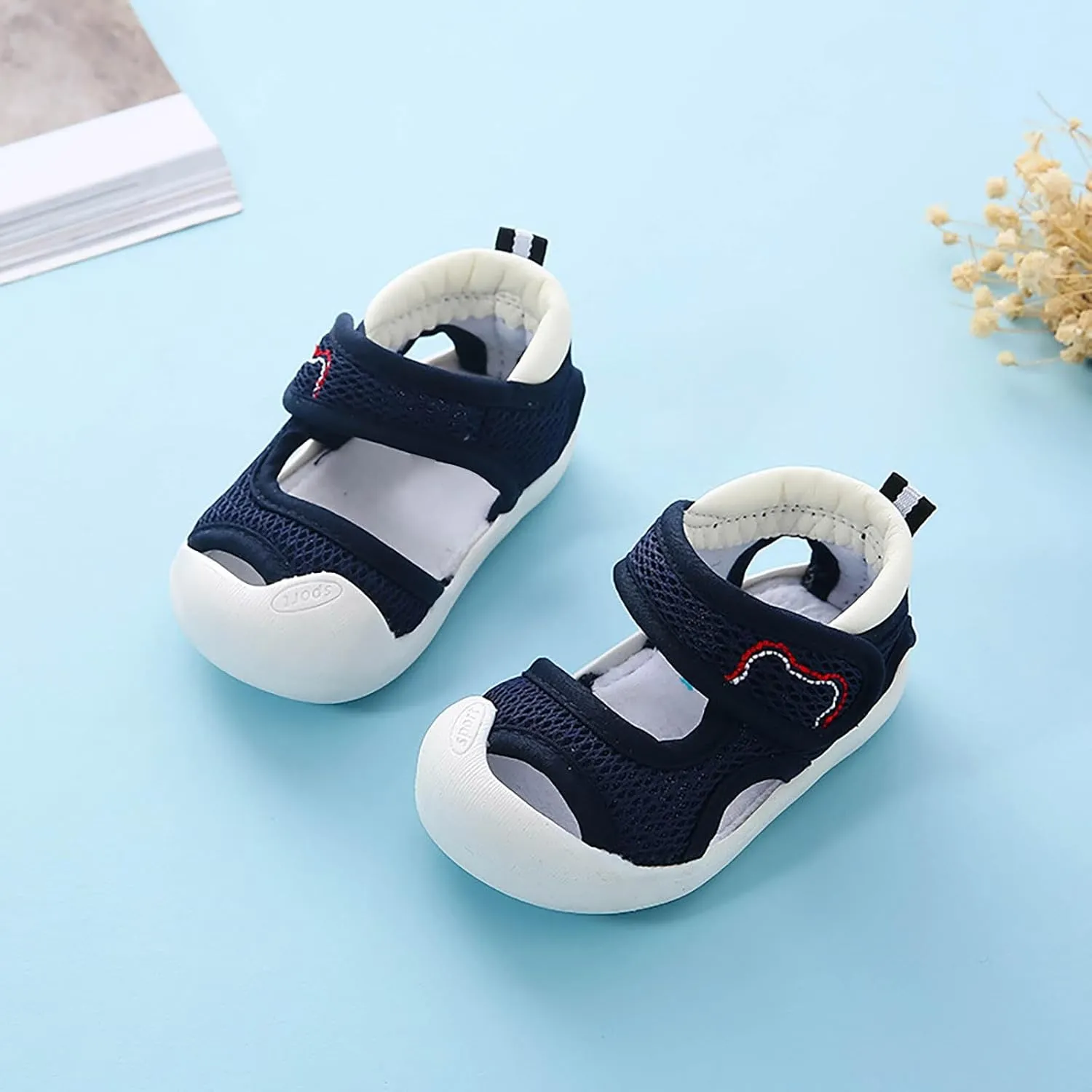 Baby Boys Girls Sports Sandals Lightweight Anti-Slip Beach Water Shoes Summer Toddler First Walking Shoe
