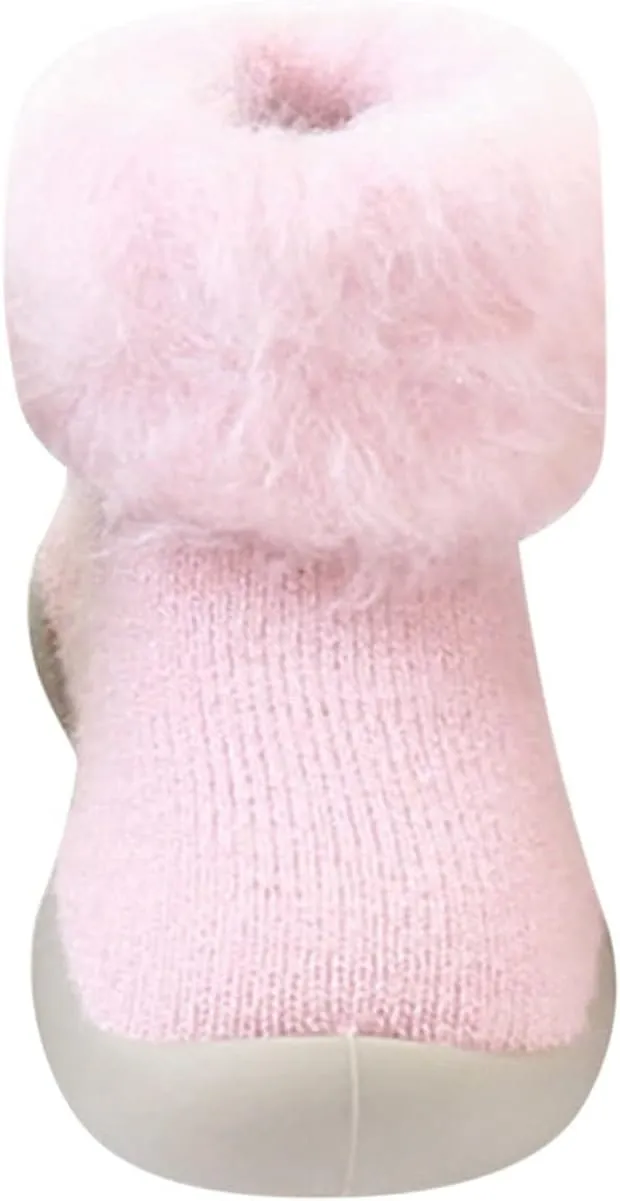 Baby Boys' Shoes,Baby Girls Kids Solid Knit Stocking Socks Shoes Slipper Soft Warm Boys Sole Rubber Shoes Kawaii Shoes