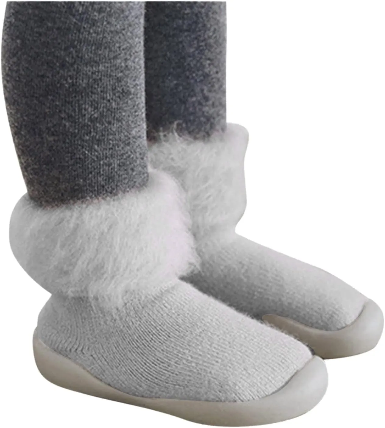 Baby Boys' Shoes,Baby Girls Kids Solid Knit Stocking Socks Shoes Slipper Soft Warm Boys Sole Rubber Shoes Kawaii Shoes