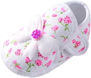 Baby Girls Soft Toddler Shoes Infant Toddler Shoes Bow Shoes Sandals Infant First Walkes Crib Shoes
