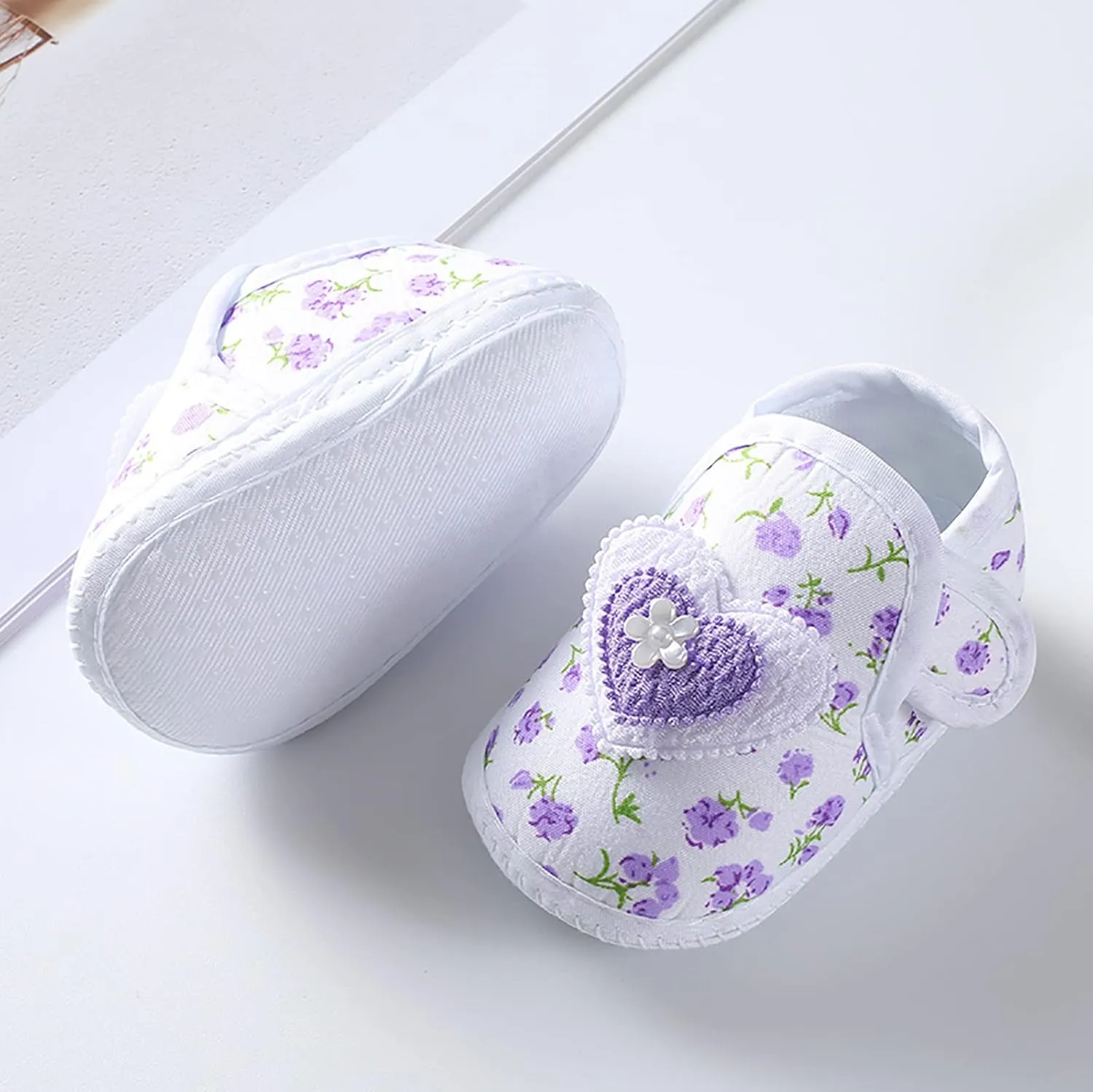 Baby Girls Soft Toddler Shoes Infant Toddler Shoes Bow Shoes Sandals Infant First Walkes Crib Shoes