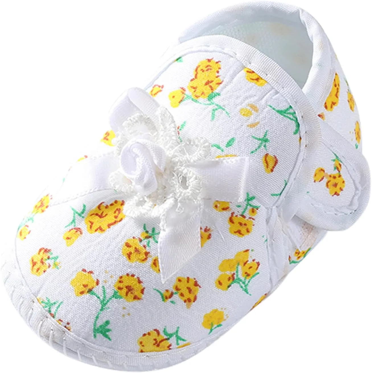 Baby Girls Soft Toddler Shoes Infant Toddler Shoes Bow Shoes Sandals Infant First Walkes Crib Shoes