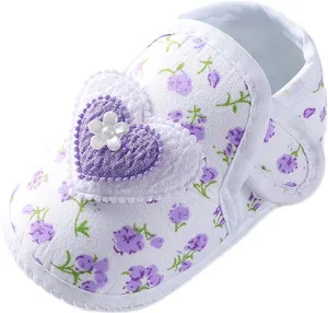 Baby Girls Soft Toddler Shoes Infant Toddler Shoes Bow Shoes Sandals Infant First Walkes Crib Shoes