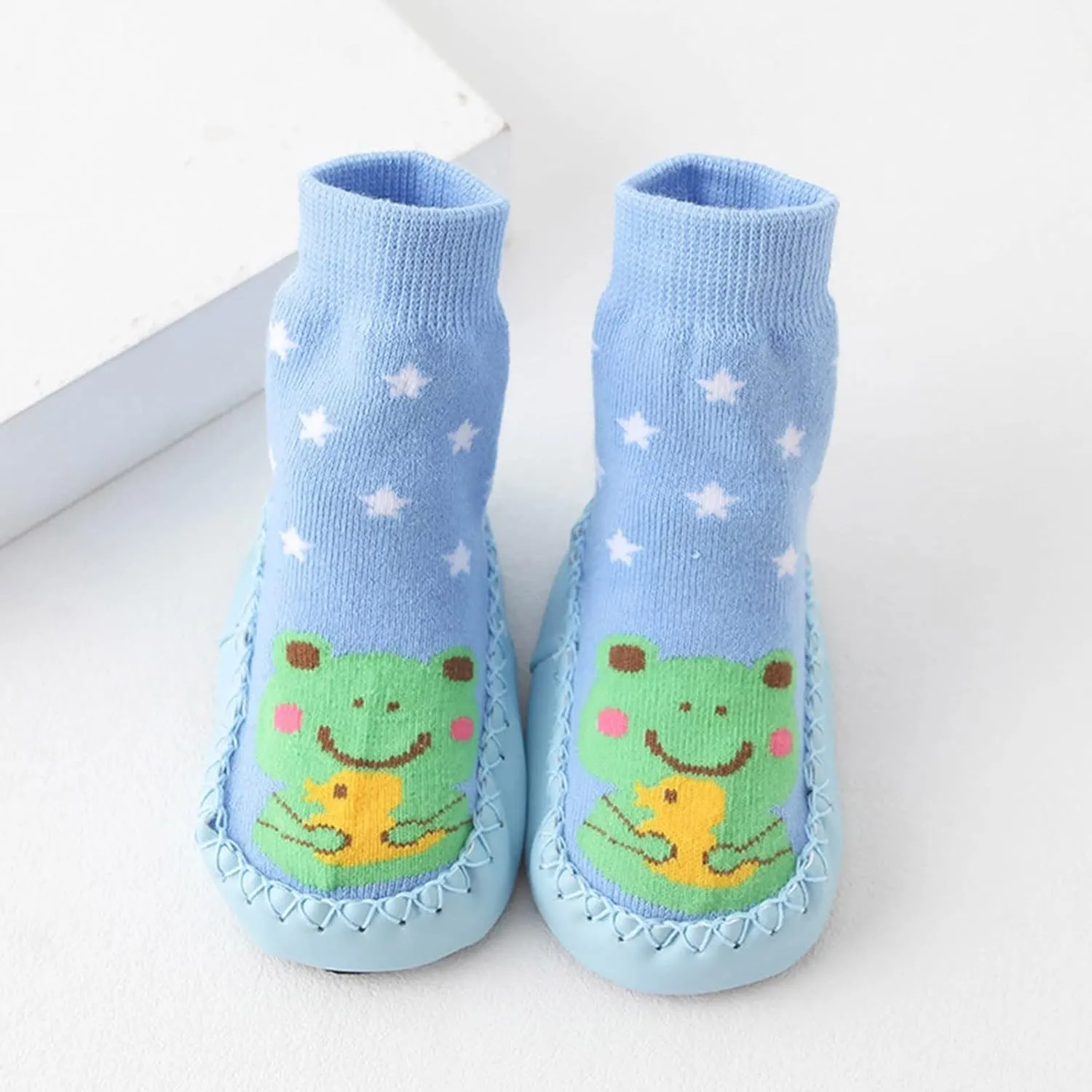 Baby Shoes Children Todller Shoes Autumn Winter Boys Girls Floor Sports Shoes Socks Shoes Flat House Shoes B
