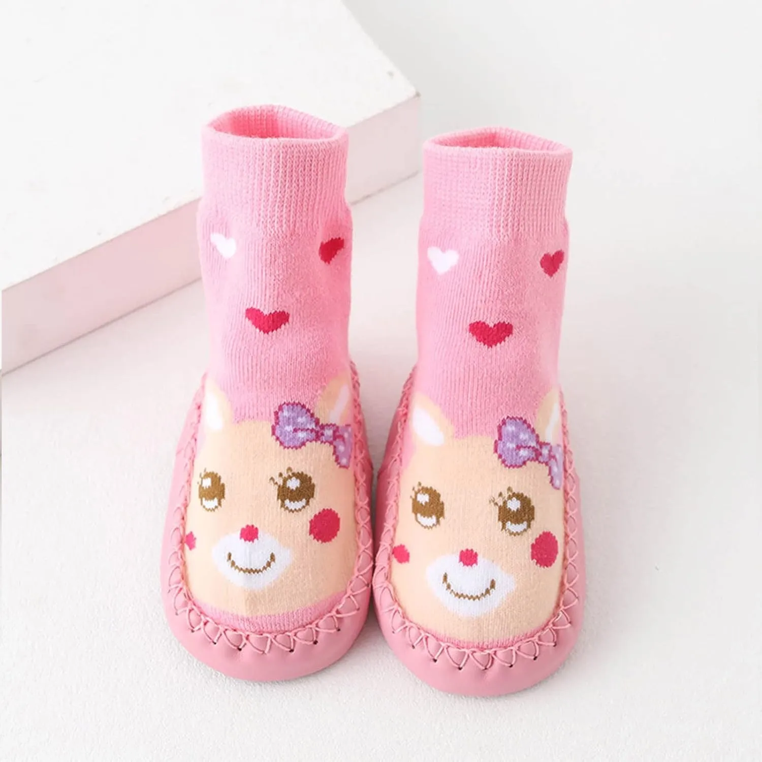 Baby Shoes Children Todller Shoes Autumn Winter Boys Girls Floor Sports Shoes Socks Shoes Flat House Shoes B