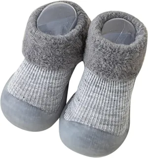 Baby Shoes Infant Boys Girls Socks Shoes Toddler Fleece WarmThe Floor Socks Non Slip Prewalker Shoes House Shoes