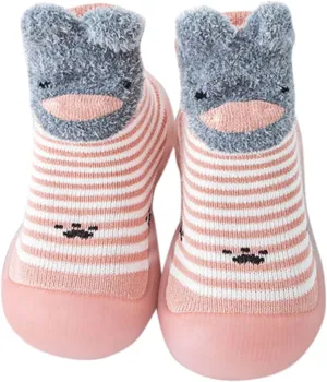 Baby Shoes Infant Boys Girls Socks Shoes Toddler Fleece WarmThe Floor Socks Non Slip Prewalker Shoes House Shoes