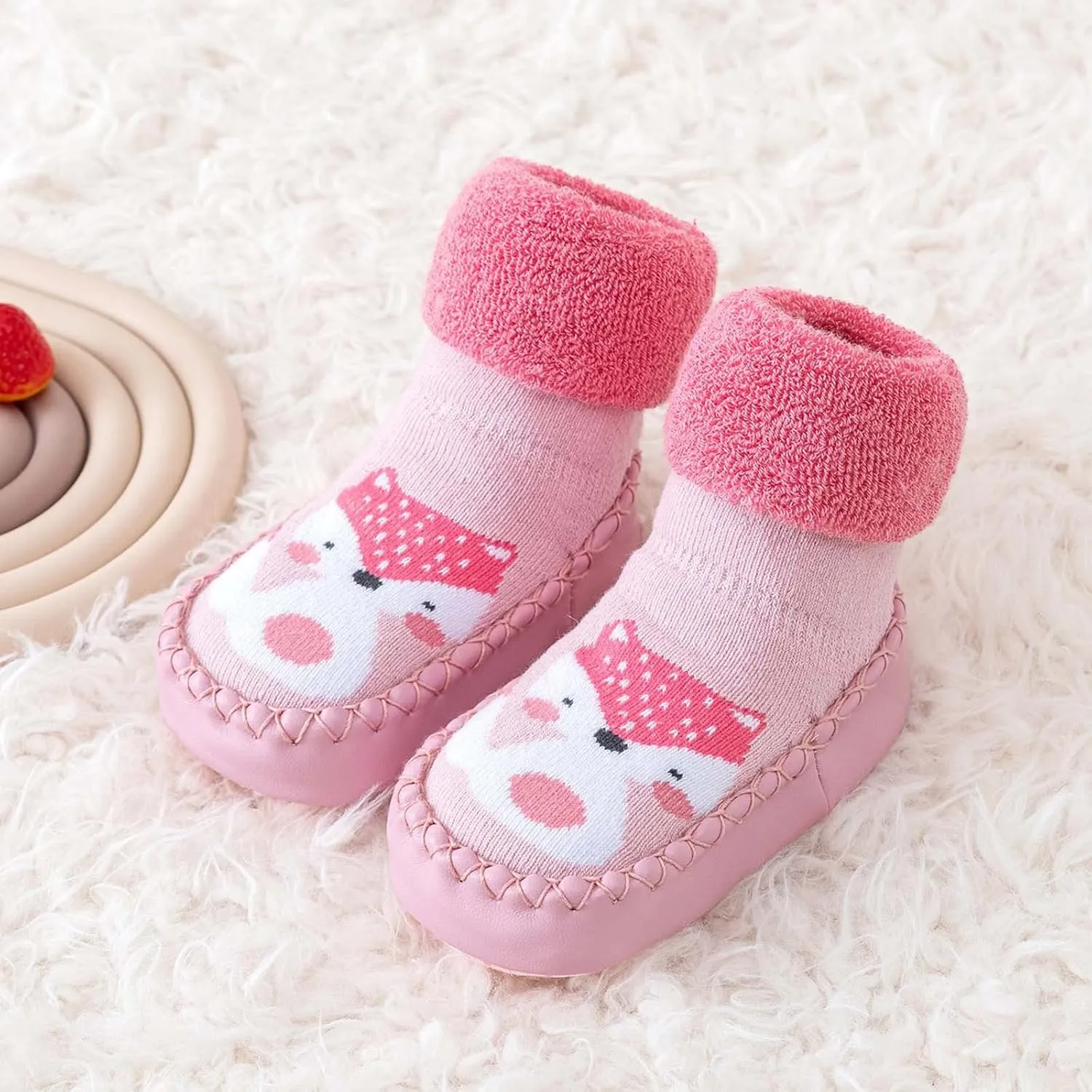 Baby Walking Shoes,Baby Walking Shoes Sock Shoes Non-Slip Prewalker Shoes Breathable Home Kawaii Shoes 0-3 Years