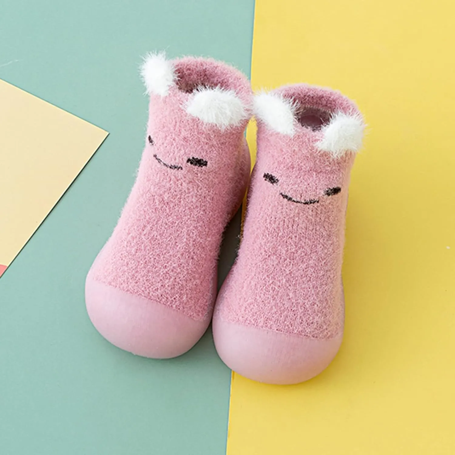 Baby Walking Shoes,Baby Walking Shoes Sock Shoes Non-Slip Prewalker Shoes Soft Indoor Kawaii Shoes 0-3 Years