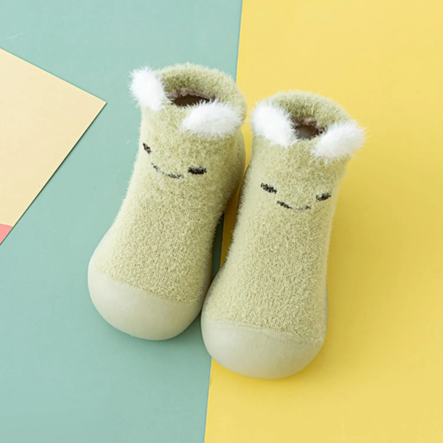 Baby Walking Shoes,Baby Walking Shoes Sock Shoes Non-Slip Prewalker Shoes Soft Indoor Kawaii Shoes 0-3 Years
