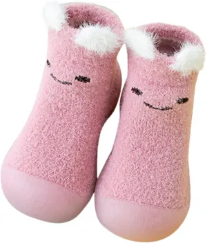 Baby Walking Shoes,Baby Walking Shoes Sock Shoes Non-Slip Prewalker Shoes Soft Indoor Kawaii Shoes 0-3 Years