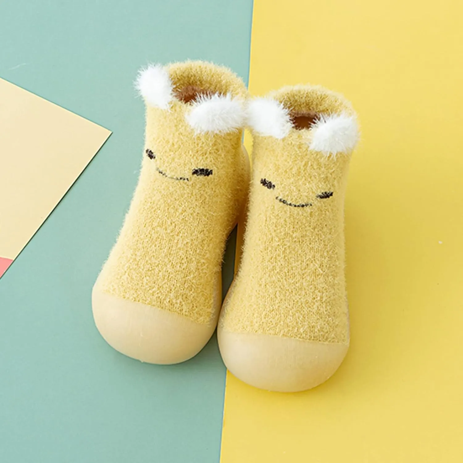 Baby Walking Shoes,Baby Walking Shoes Sock Shoes Non-Slip Prewalker Shoes Soft Indoor Kawaii Shoes 0-3 Years