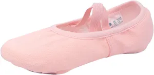 Ballet Shoes for Girls Canvas Dance Slippers Split Soft Flat Sole Yoga Gymnastics Shoes(Toddler/Little/Big Kid) (B, 10 Toddler)