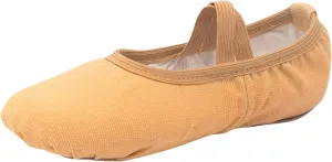 Ballet Shoes for Girls Canvas Dance Slippers Split Soft Flat Sole Yoga Gymnastics Shoes(Toddler/Little/Big Kid) (D, 11 Little Child)