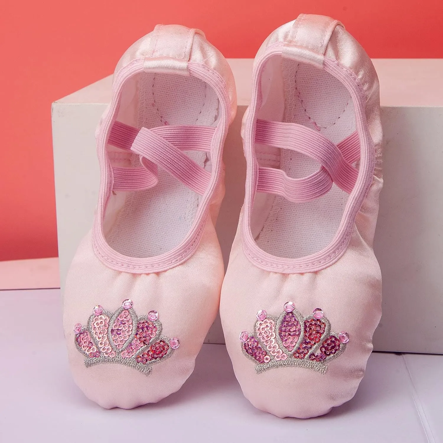 Ballet Shoes for Girls Toddler Ballet Slippers Highly Elastic Canvas Shoes Girls Ballerina Dance Shoes Flats Shoes
