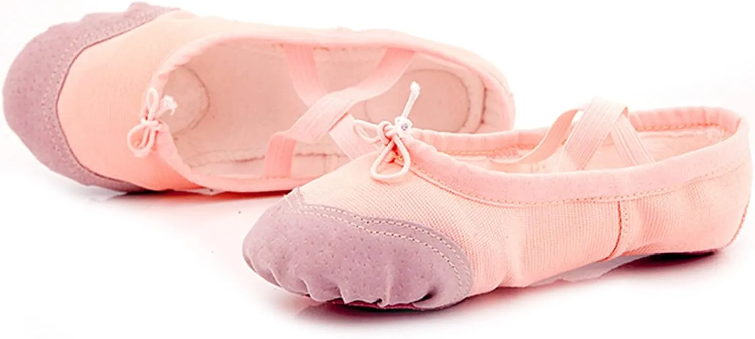Ballet Shoes Toddler Slippers Highly Elastic Canvas Girls Ballerina Dance Shoes for Girls Ballet Flat Girl Shoe 4