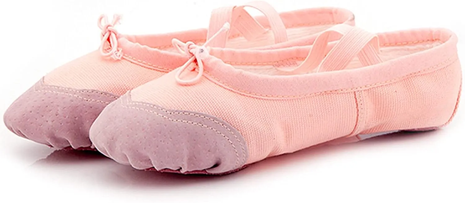 Ballet Shoes Toddler Slippers Highly Elastic Canvas Girls Ballerina Dance Shoes for Girls Ballet Flat Girl Shoe 4