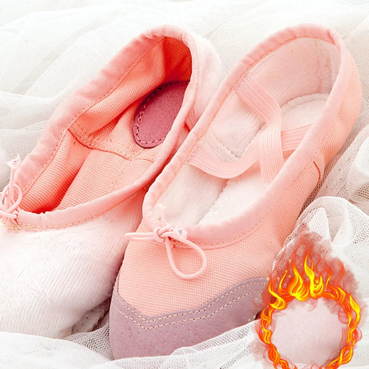 Ballet Shoes Toddler Slippers Highly Elastic Canvas Girls Ballerina Dance Shoes for Girls Ballet Flat Girl Shoe 4