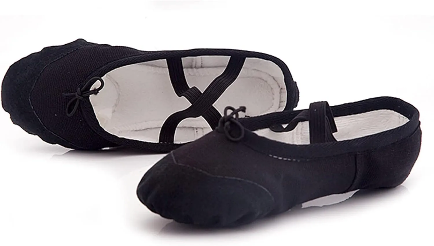 Ballet Shoes Toddler Slippers Highly Elastic Canvas Girls Ballerina Dance Shoes for Girls Ballet Flat