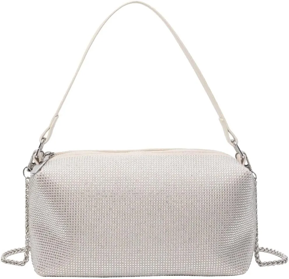 Bling Crystal Shoulder Sparkling Glitter Crossbody Women's Evening Handbag Rhinestone Clutch Bridal Wedding Purse