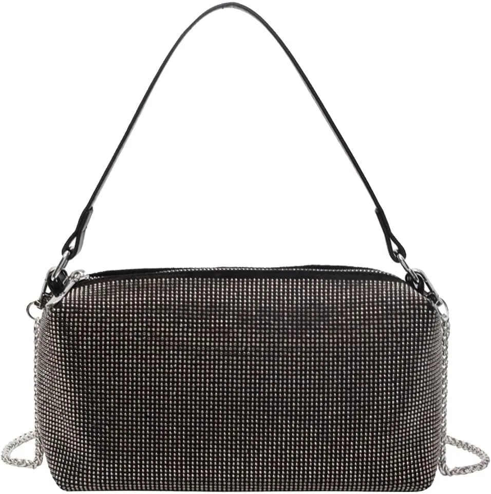 Bling Crystal Shoulder Sparkling Glitter Crossbody Women's Evening Handbag Rhinestone Clutch Bridal Wedding Purse