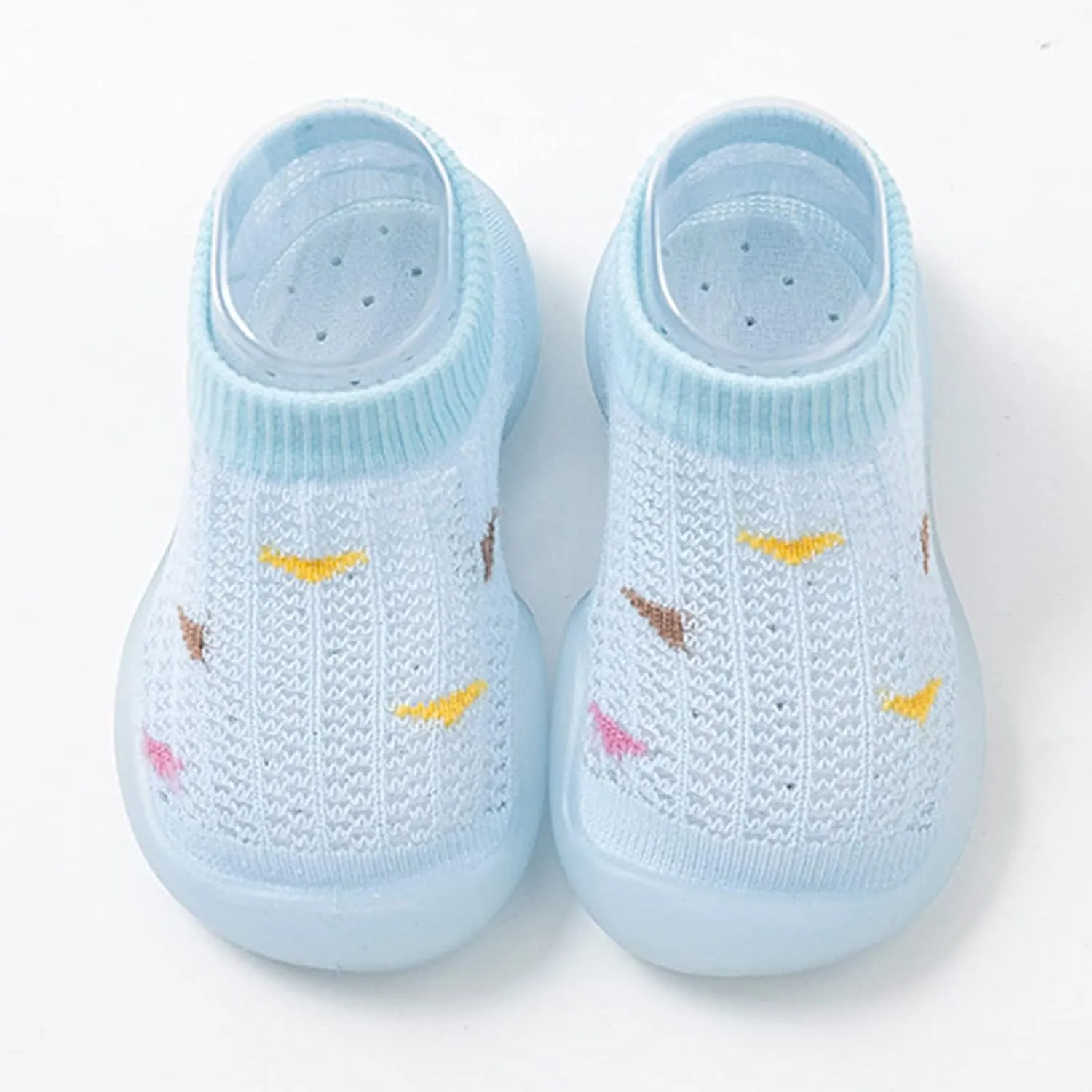 Boy Girl Baby Sock Shoes,0-3 Years Infant Boys Girls Summer Socks Shoes Breathable Mesh Non Slip First Walkers Shoes
