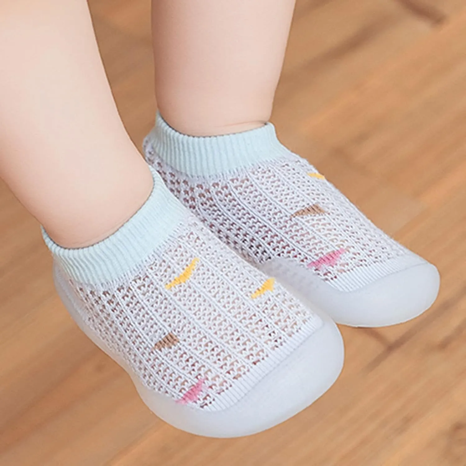 Boy Girl Baby Sock Shoes,0-3 Years Infant Boys Girls Summer Socks Shoes Breathable Mesh Non Slip First Walkers Shoes