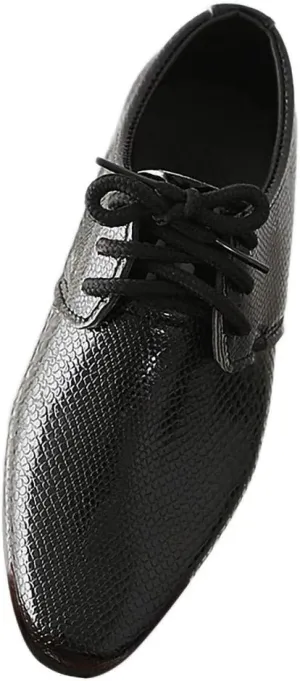 Boys Kids Latin Dance Shoes Lace-up Profession Ballroom Tango Performance Standard British Modern Dancing Shoes