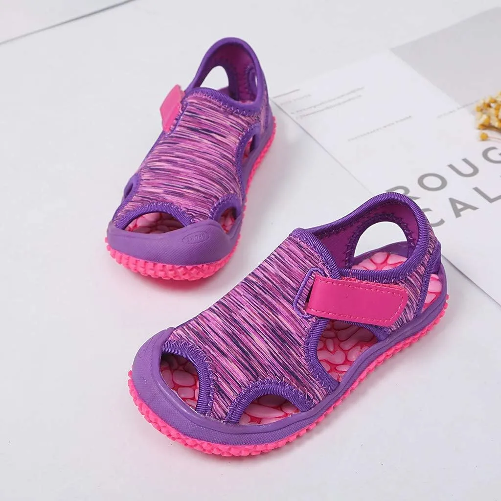 Boys Shoes Size 8 Toddler Summer Child Kids Non-Slip Outdoor Boys Sneakers Sandals Beach Girls N Led Light