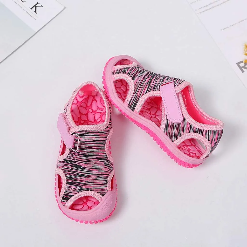 Boys Shoes Size 8 Toddler Summer Child Kids Non-Slip Outdoor Boys Sneakers Sandals Beach Girls N Led Light