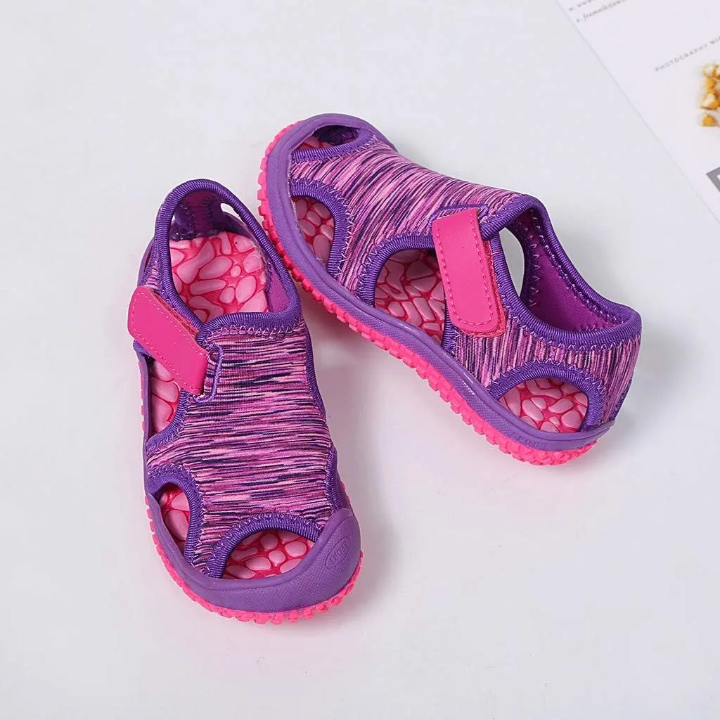 Boys Shoes Size 8 Toddler Summer Child Kids Non-Slip Outdoor Boys Sneakers Sandals Beach Girls N Led Light