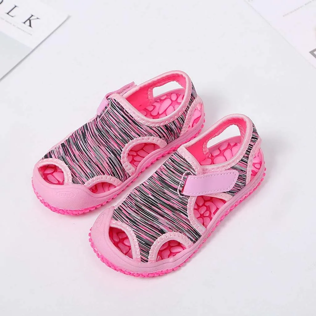 Boys Shoes Size 8 Toddler Summer Child Kids Non-Slip Outdoor Boys Sneakers Sandals Beach Girls N Led Light