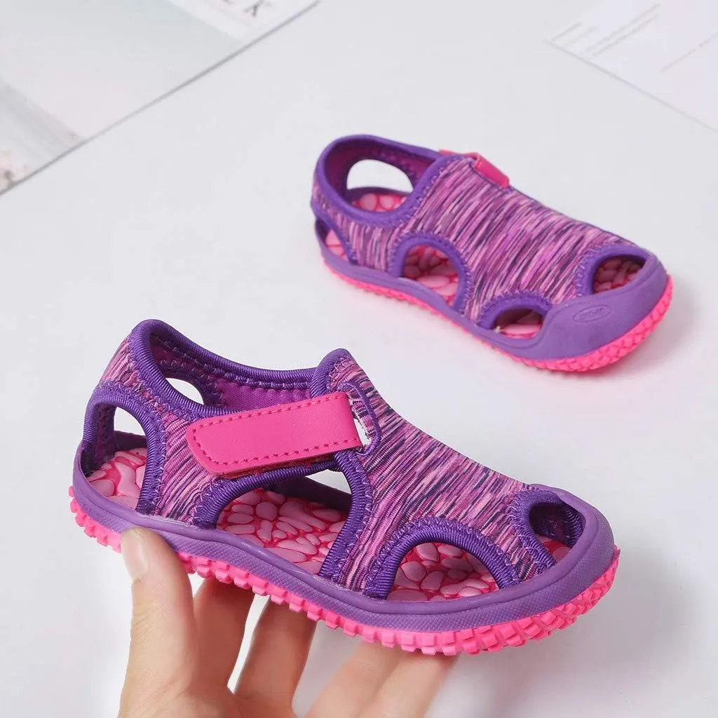 Boys Shoes Size 8 Toddler Summer Child Kids Non-Slip Outdoor Boys Sneakers Sandals Beach Girls N Led Light