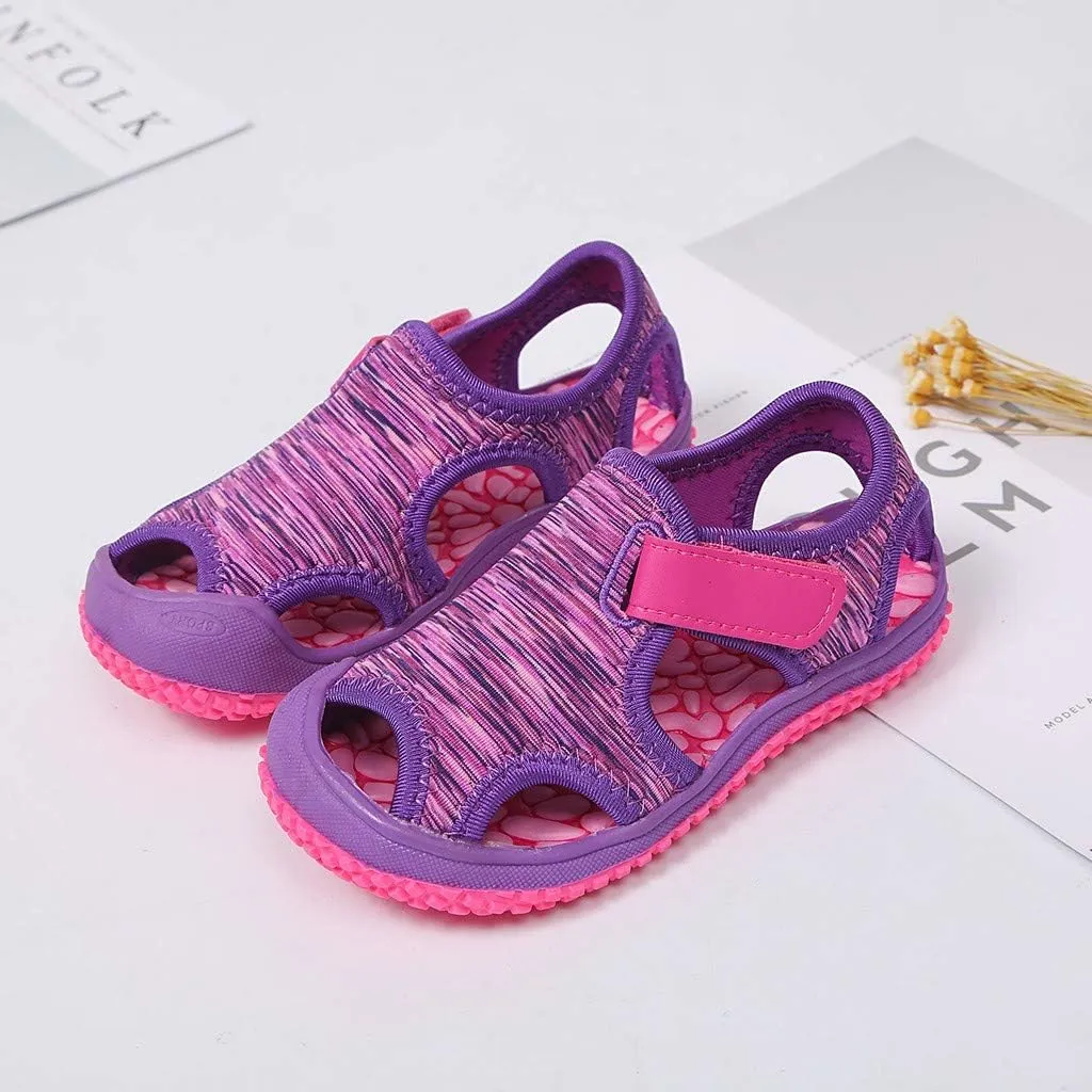 Boys Shoes Size 8 Toddler Summer Child Kids Non-Slip Outdoor Boys Sneakers Sandals Beach Girls N Led Light