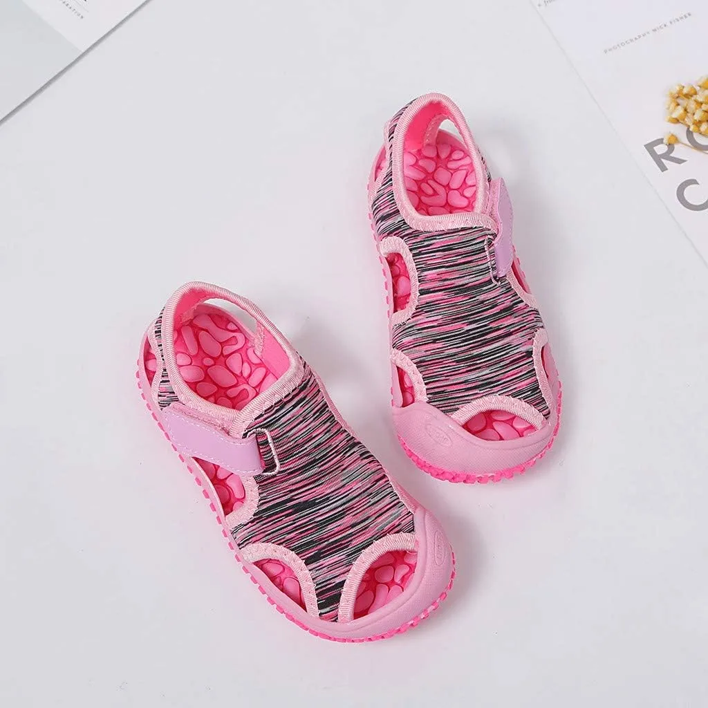 Boys Shoes Size 8 Toddler Summer Child Kids Non-Slip Outdoor Boys Sneakers Sandals Beach Girls N Led Light