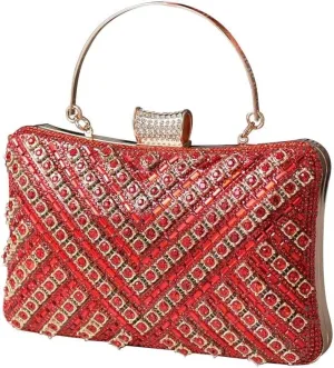 Bridal Wedding Purse Bling Crystal Shoulder Sparkling Glitter Crossbody Women Evening Rhinestone Clutch