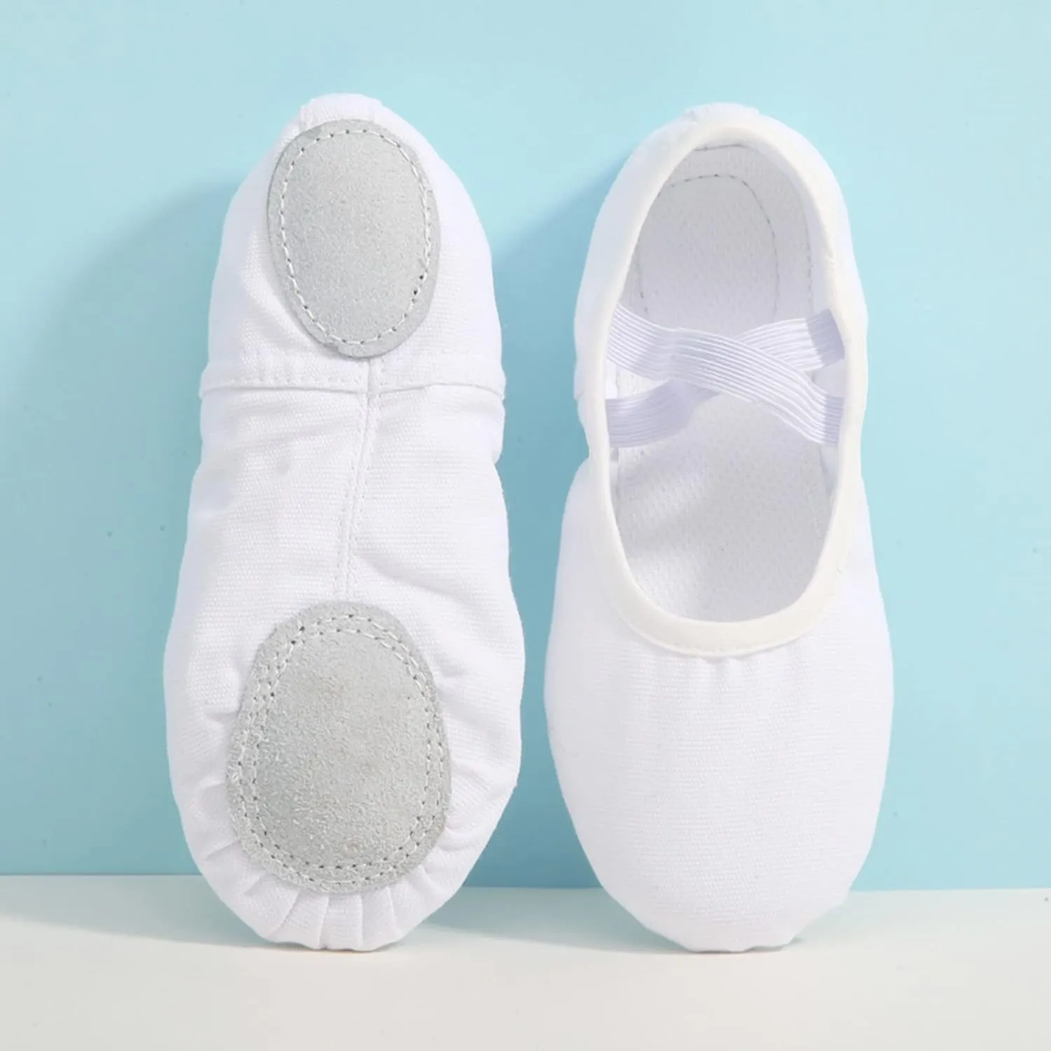 Canvas Ballet Dance Shoes Girls Women Ballet Shoes Stretch Split Sole for Indoor Perform Yoga Performance