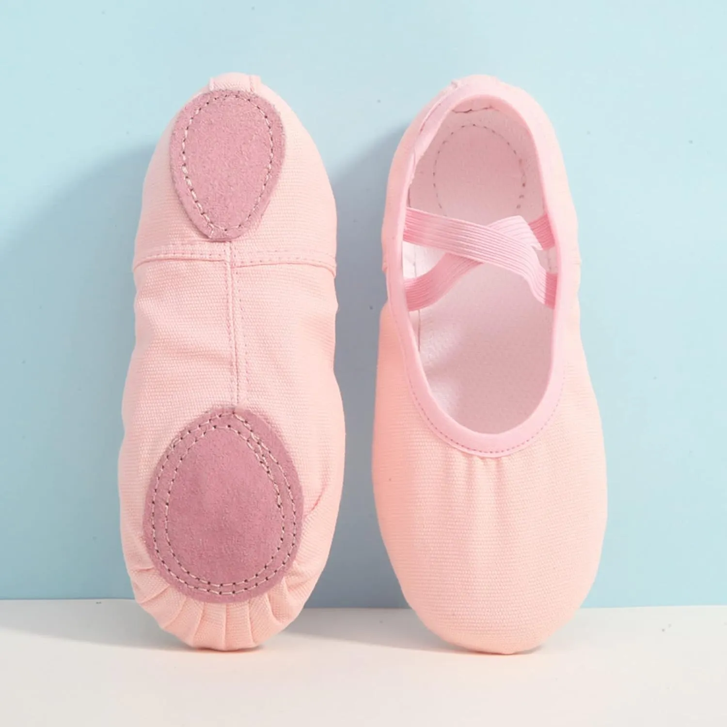 Canvas Ballet Dance Shoes Girls Women Ballet Shoes Stretch Split Sole for Indoor Perform Yoga Performance