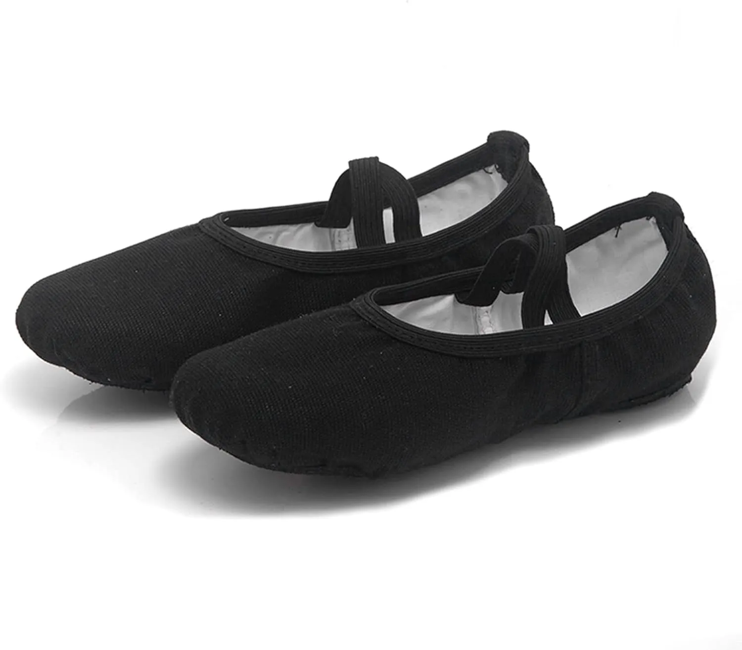 Canvas Ballet Dance Shoes Girls Women Ballet Shoes Stretch Split Sole for Indoor Perform Yoga Performance